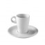 Sous-tasse à café espresso blanche 12,3cm en porcelaine - Fluto - Pillivuyt