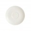 Sous tasse à thé ronde 14,5cm en porcelaine blanche reliefs géométriques mini-carrés - Satinique - Chef & Sommelier
