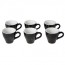 Tasse à café noire porcelaine 7cl - Barista - Cosy & Trendy