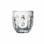 Tasse expresso en verre pressé transparent 10 cl motif géométrique - Lot de 6 - Troquet - La Rochère