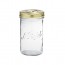 Terrine en verre 1000g avec couvercle a vis 100mm - famila wiss - le parfait
