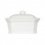 Terrine pâté rectangulaire avec couvercle blanche 13x10cm en porcelaine - Cosy and Trendy