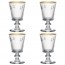 Verre à vin 24cl bord or - Abeille - La Rochère
