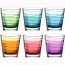 Verre à eau couleurs assorties 25cl - Lot de 6 - Vario Struttura - Leonardo
