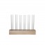 6 verrines 3,4cl avec support en bois 2,5 x 14cm - Cosy & Trendy